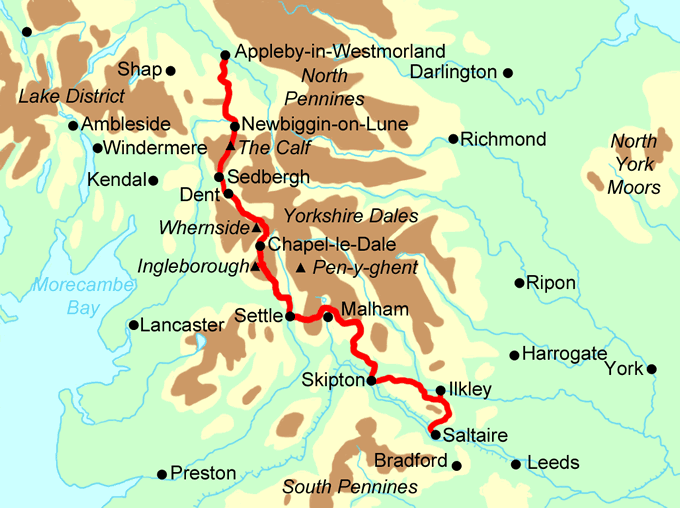 Dales High Way map