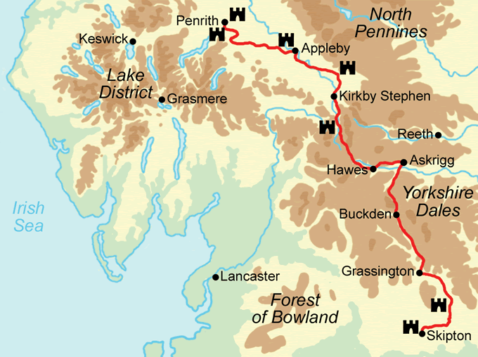 Lady Anne's Way map