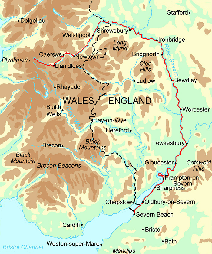 Severn Way map