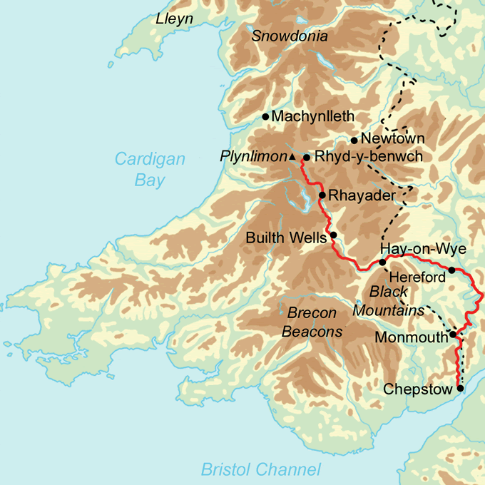 Wye Valley Walk map